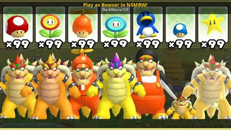 Play as Bowser in NSMBW! [New Super Mario Bros. Wii] [Mods]