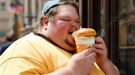 Person Is Eating A Hamburger Background, Funny Pictures Of Fat People ...