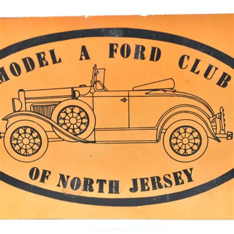 1960S FORD MODEL A Restorer Club Antique Car Auto Meet North New Jersey #1 $57.50 - PicClick