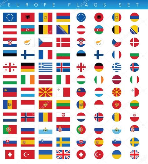 Jeu de drapeaux Europe — Image vectorielle karlos1991 © #73013563