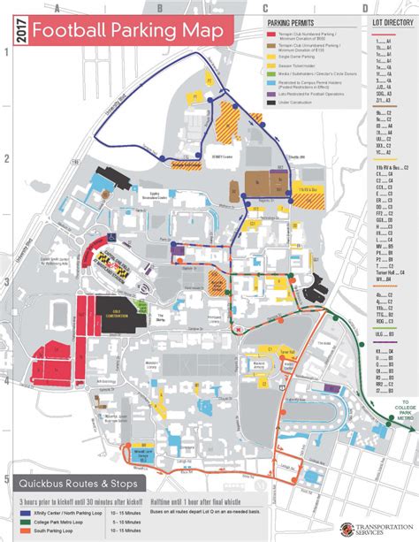 Penn State Stadium Parking Map - Printable Map