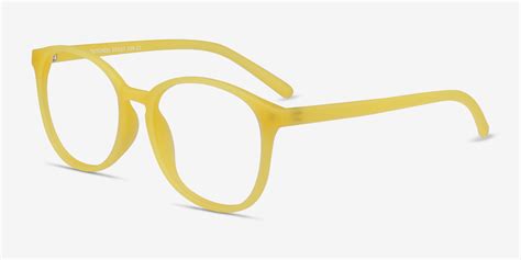 Dutchess - Round Yellow Frame Eyeglasses | EyeBuyDirect