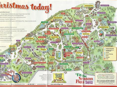 Santa's Village - 2012 Park Map