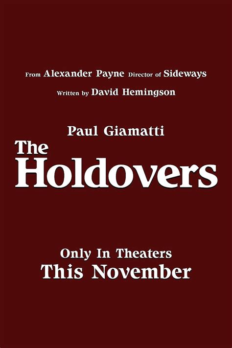 The Holdovers Movie (2023) Cast, Release Date, Story, Budget, Collection, Poster, Trailer, Review