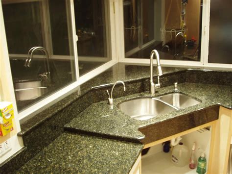 Edmonds Tile and Stone, Inc | Corner sink, Granite counters, Sink