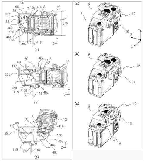 Canon Patent: Tilting EVF For Mirrorless Camera