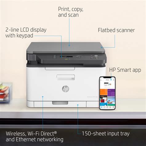 HP MFP 178nw All In One Laser Colour Printer A4 Wi-Fi - Ecomelani