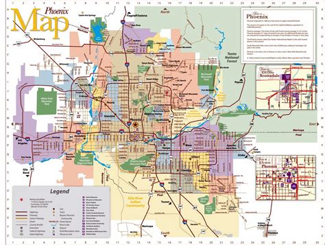 Large Phoenix Maps for Free Download and Print | High-Resolution and ...