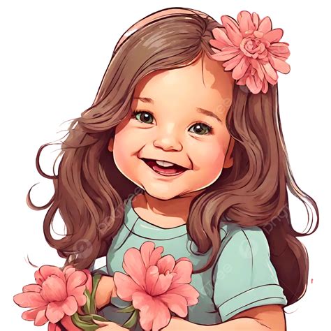 Sweet Baby Girl Among Flowers, Sweet Baby Girl, Baby Girls, Baby PNG ...