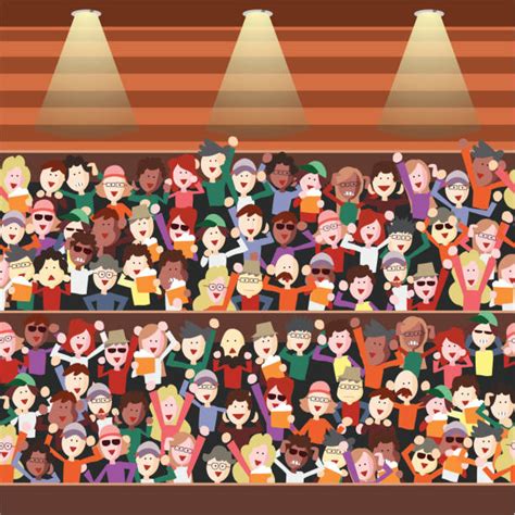 Cartoon Of The Crowd Cheering Illustrations, Royalty-Free Vector Graphics & Clip Art - iStock