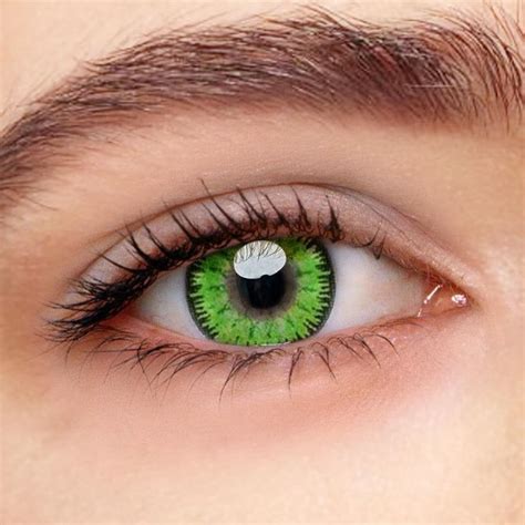 Mystery Green Prescription Yearly Colored Contacts – Lensweets