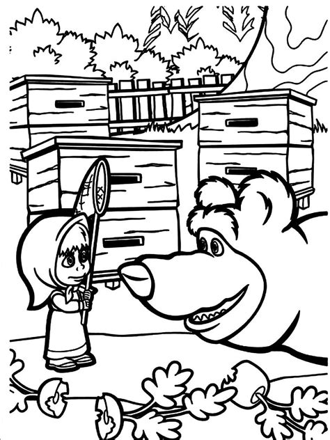 Masha and The Bear Coloring Pages for Your Kids - Coloring Pages