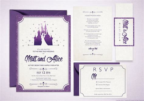 Disney Wedding Invitations - jenniemarieweddings