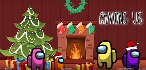 Among Us Christmas Wallpaper - Wallpaper Sun