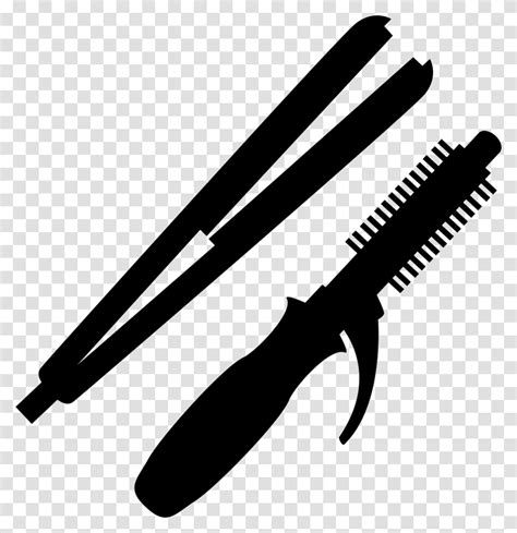 Hair Straighter And Hair Curler Hair Styling Icon, Weapon, Weaponry, Blade, Knife Transparent ...