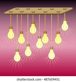 Urban Chandelier Rustic Lighting Varying Long Stock Vector (Royalty Free) 467899724 | Shutterstock