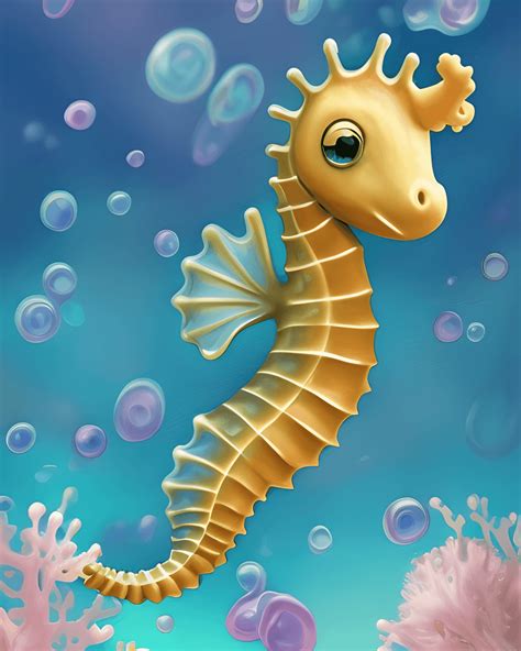 Cute Baby Seahorse