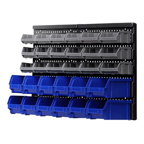 Giantz 30 Bin Wall Mounted Rack Storage Organiser | Spreester