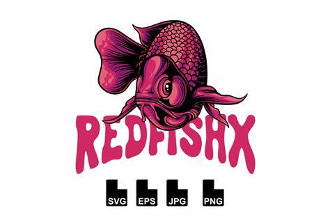 Red fish vector illustration | Animal Illustrations ~ Creative Market