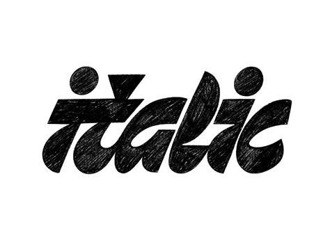 Italic by Tamara Arkatova on Dribbble