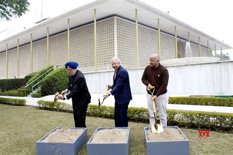 New Delhi: Ground breaking ceremony of the New US Embassy compound and Chancery building # ...