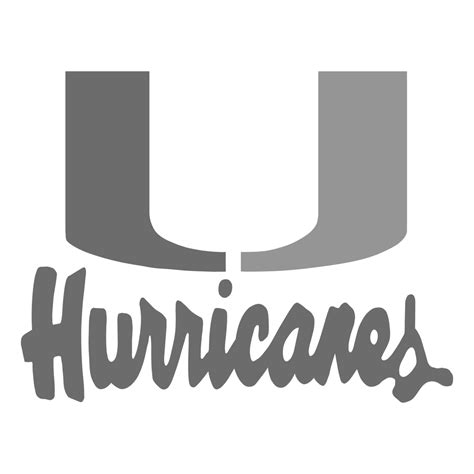 Miami Hurricane Logo Clipart Black