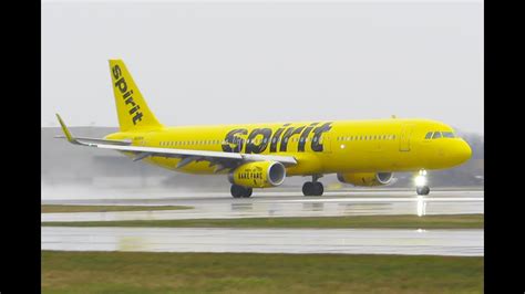 Spirit A321 take off, Dtw*+- - YouTube