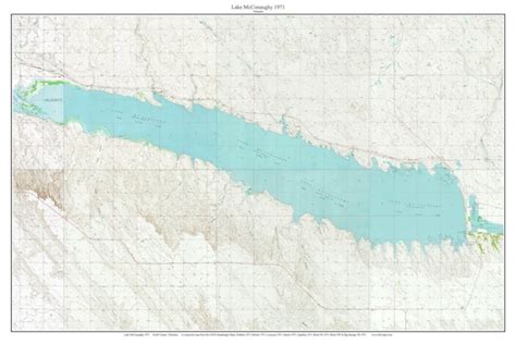 Lake Mcconaughy 1971 Old Topographic Map USGS Custom Composite - Etsy