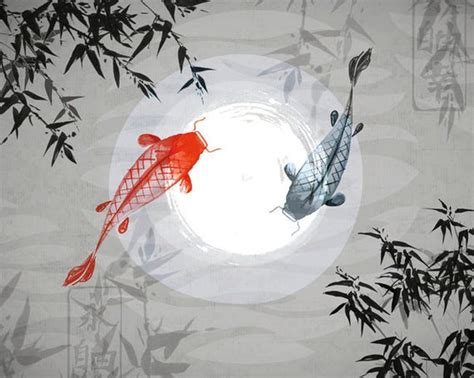 Koi Fish Art Wallpaper