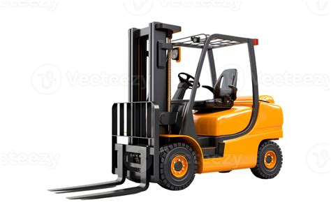 Forklift truck isolated on a transparent background 27182864 PNG