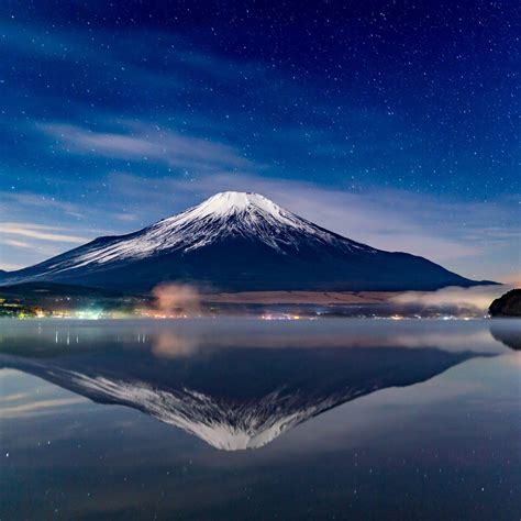 Night Mount Fuji Wallpapers - Top Free Night Mount Fuji Backgrounds - WallpaperAccess