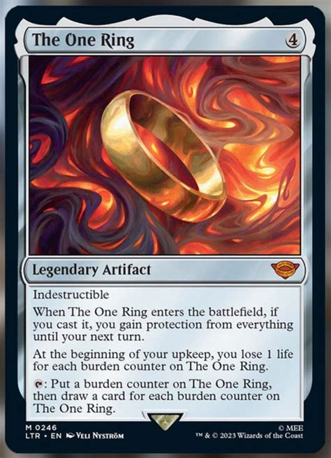 A Sneak Peak at Gandalf and the One Ring from Magic's Lord of the Rings Set