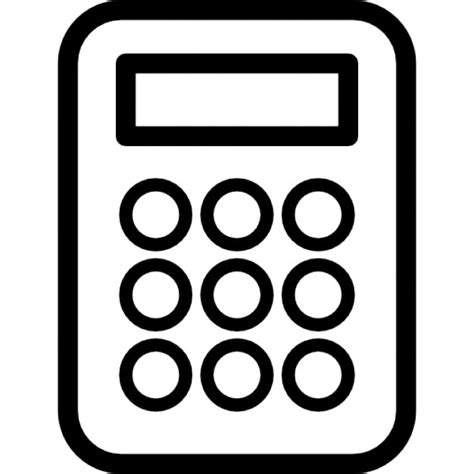 Calculator outline variant Icons | Free Download