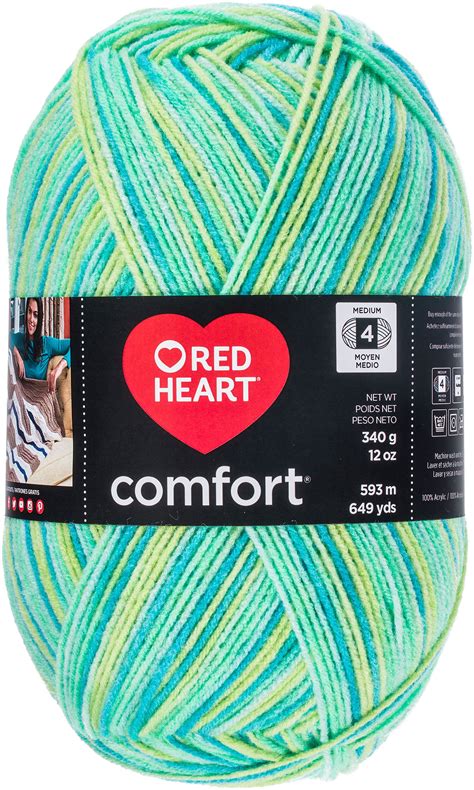 Red Heart Comfort Yarn-Mints Print - Walmart.com