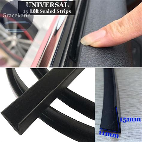 3 Meter Car Door Window Trim Edge Moulding Rubber Noise Weatherstrip Seal Strip | Shopee Singapore