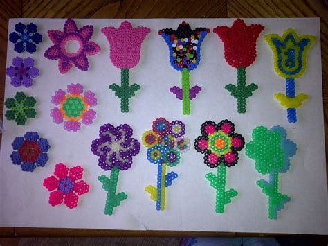 Flowers perler beads by Tiffany Sheaffer | Hama beads design, Perler bead patterns, Perler beads ...