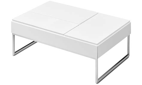 Salontafel - Chiva functionele salontafel met opbergruimte - vierkant - Wit - Gelakt Paper Box ...