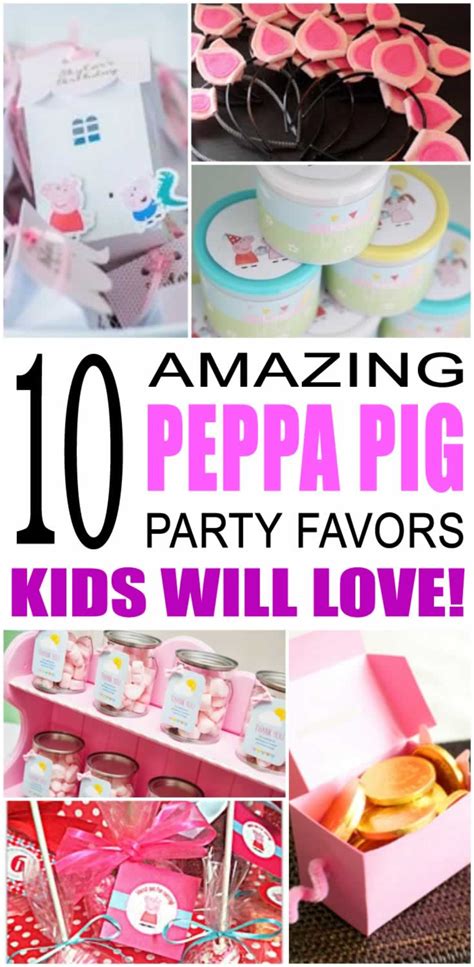 Peppa Pig Party Favor Ideas