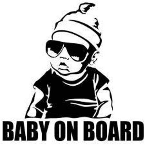 Funny Baby on Board Decal - Etsy