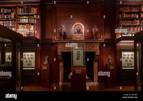 Interior of Morgan Library and Museum Manhattan NYC Stock Photo - Alamy