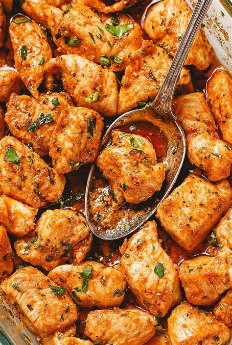 Easy Oven Baked Chicken Bites | Healthy recipes, Healthy chicken recipes, Chicken bites recipes