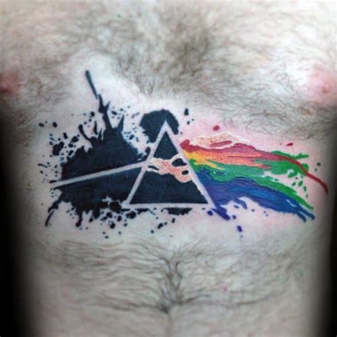 50 Dark Side Of The Moon Tattoo Designs For Men - Pink Floyd Ideas