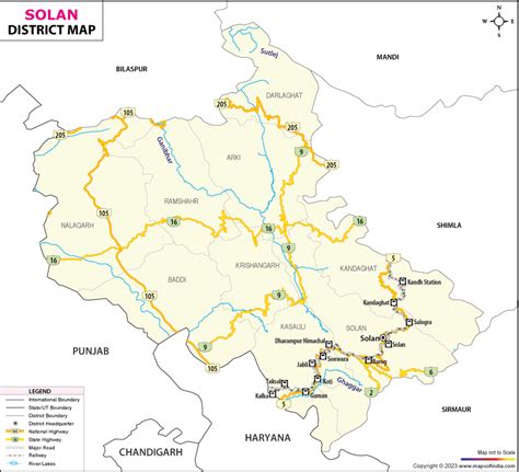 Solan District Map