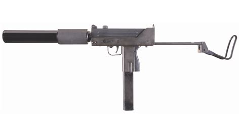 Ingram M-10 Fully Automatic Submachine Gun with Suppressor | Rock Island Auction