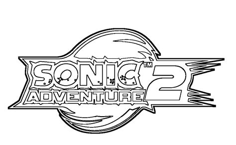 Sonic Adventure 2 logo lineart by Skylight1989 on DeviantArt