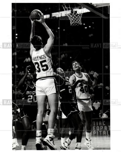 Scott Hastings Basketball 1980 Vintage Photo Print - Historic Images