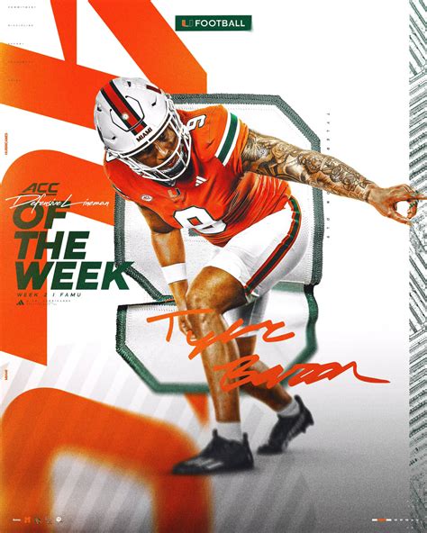 Baron Tabbed ACC Defensive Lineman of the Week – University of Miami Athletics