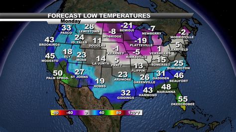 Canada Current Temperatures