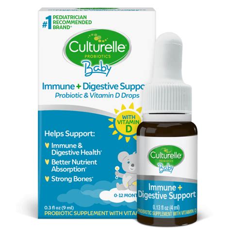 Culturelle® Baby Immune + Digestive – Vitamin D and Probiotic