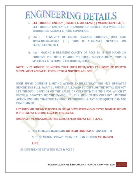 Electrical Design calculations